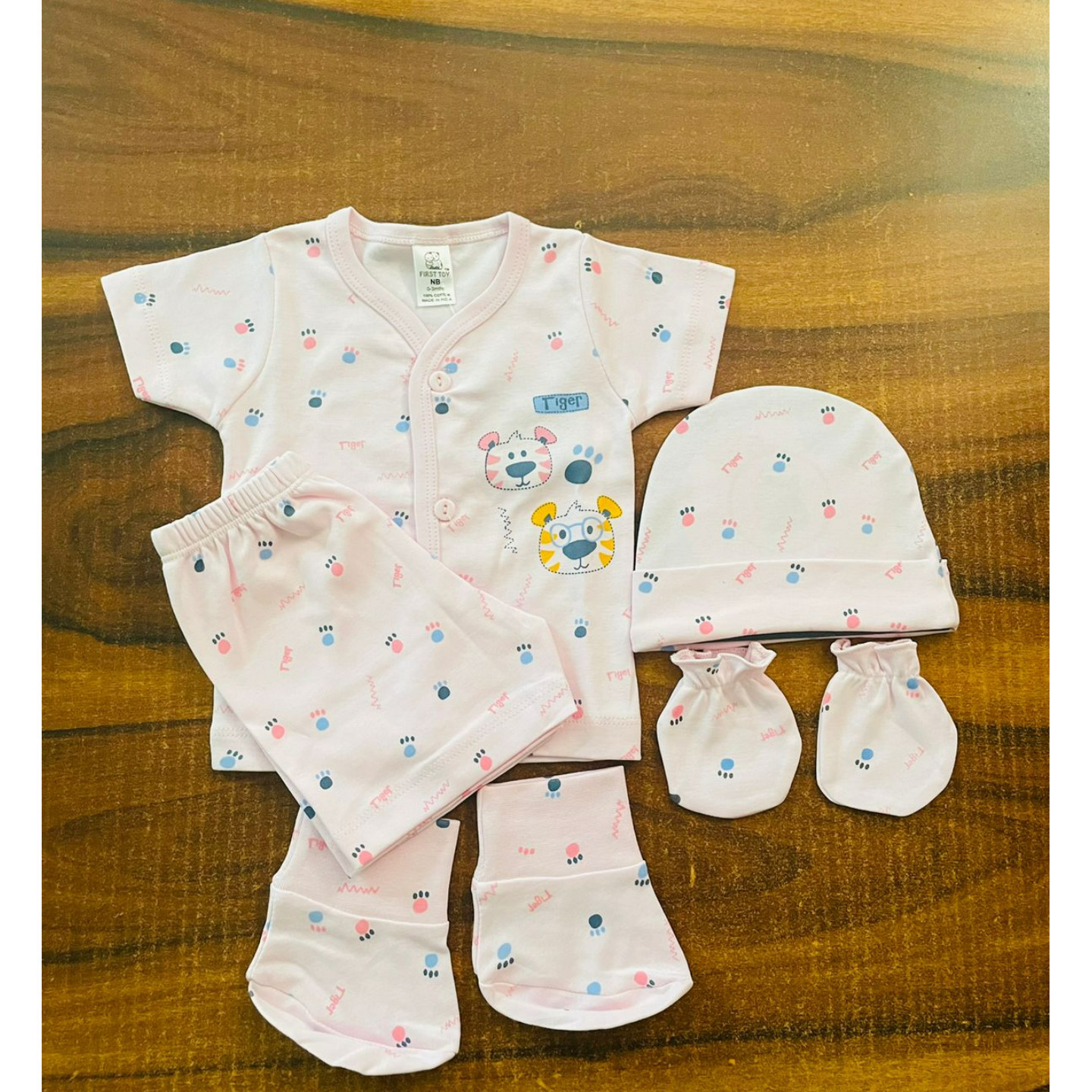 First Toy 5 pcs Gifting Set Peach 3-6 months
