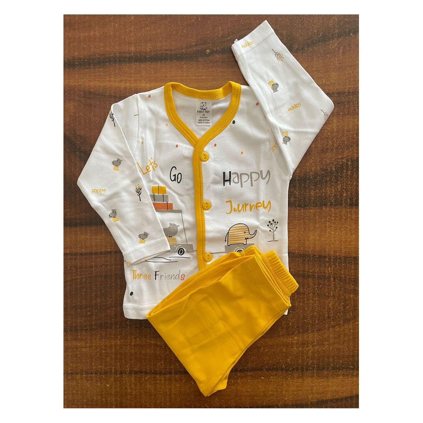Newborn Infant Baby Cucumber Full Sleeves Pyjama Set of Rs 280 New Born