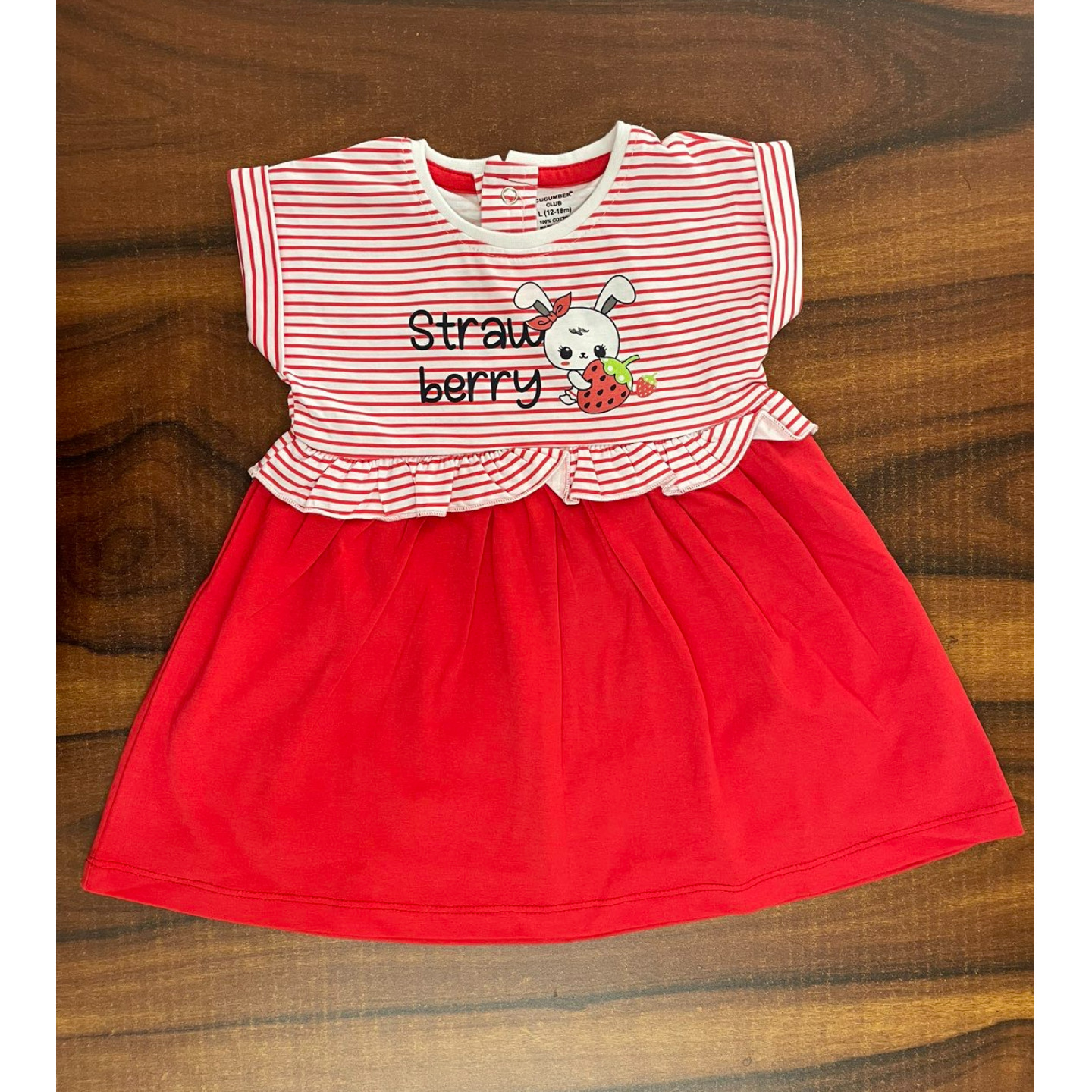 Cucumber Club Strawberry Frock Rs 395 Only
