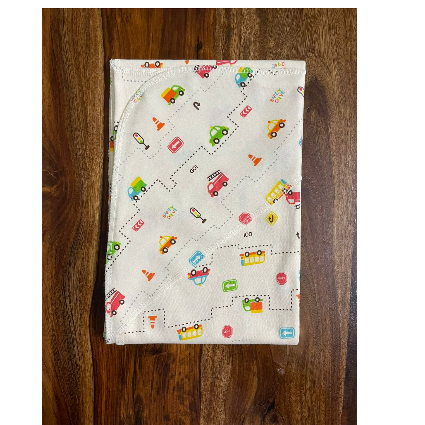 Cradle Togs Wrapping Sheet  Swaddler  Dohar  With hood  for New Born Babies till 1.5 Years  76 X 76 CM