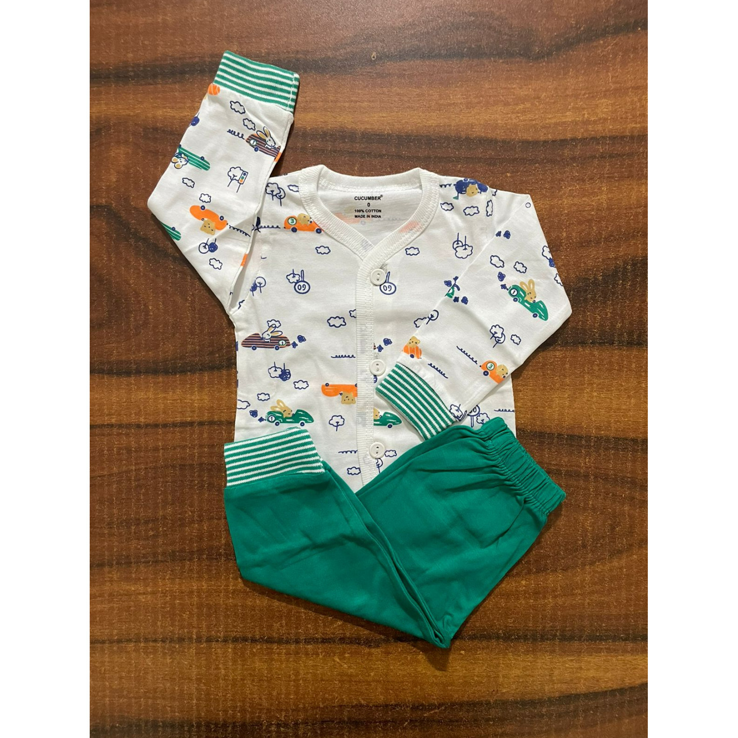 Newborn Infant Baby Cucumber Full Sleeves Pyjama Set Rs 260 New Born Size