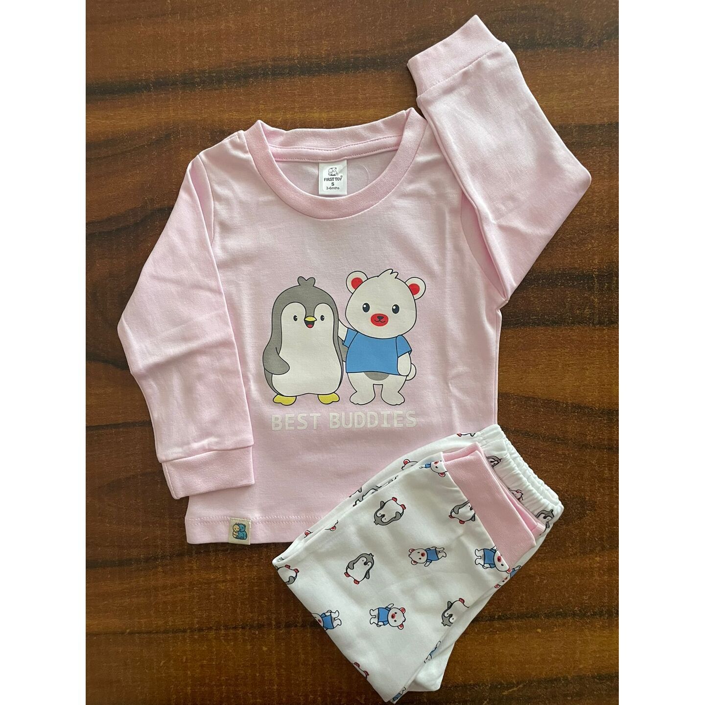 Newborn Infant Kids First Toy Full Sleeves Sets / Night Wear Set upto 12 Months