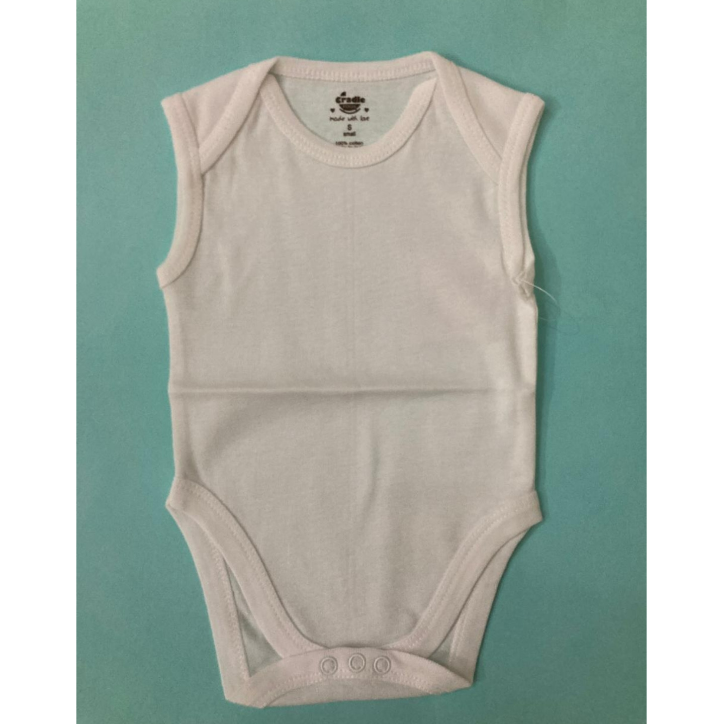 Cradle Togs White Plain Romper Rs 195 Only 6 Months to 18 Months Size