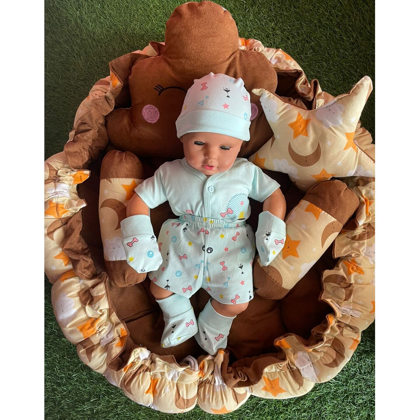 Tub Bedding with Mosquito Net CUM Play Mat for New Born Babies upto 1 Year