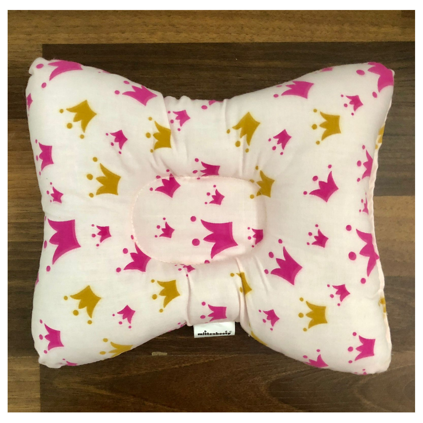 BabyNeeds Pillow New Born Babies Pink Crown Can Use till 1 Year
