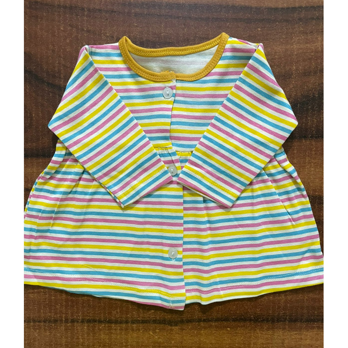 Precious One Bow Shorts Made in India 18-24 Months Yellow Stripes