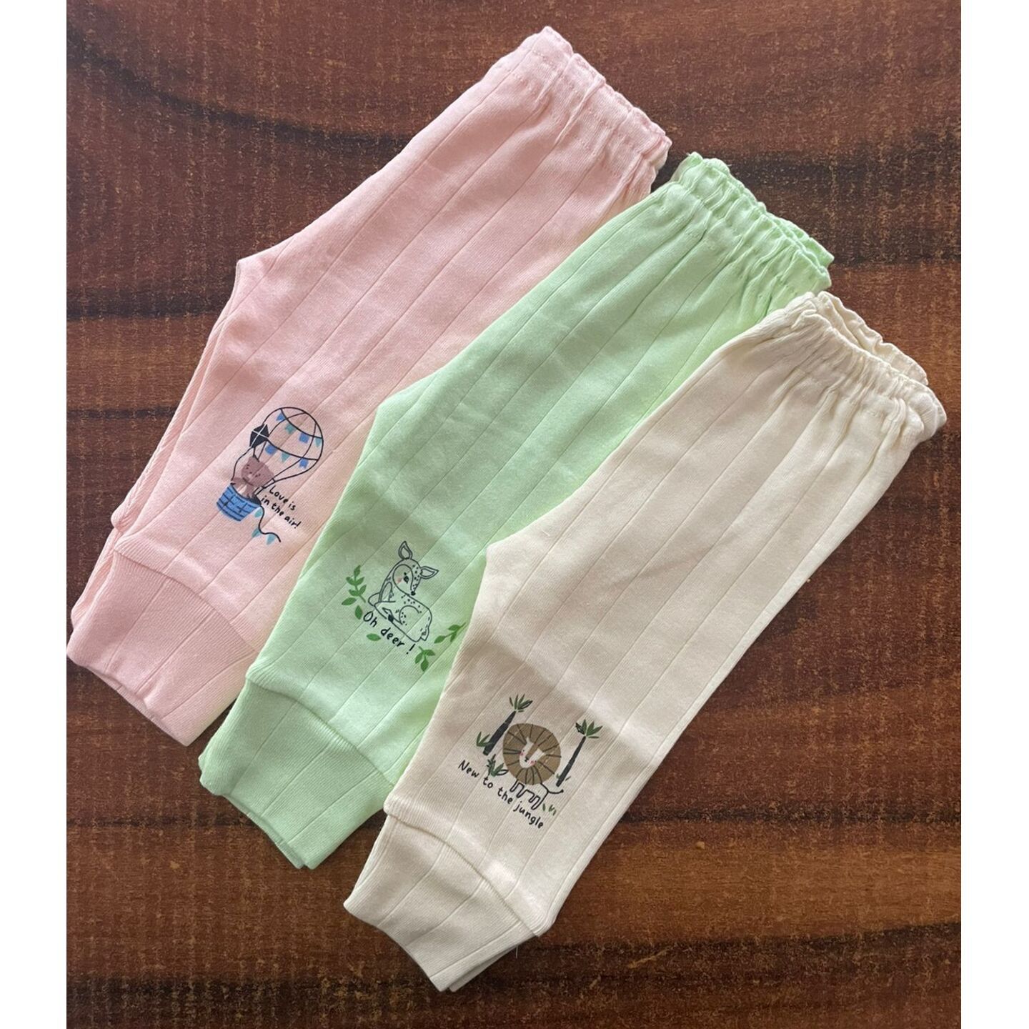 Cucumber Newborn Baby Full Sleeves Pajama Set (Pack of 3) Rs 280