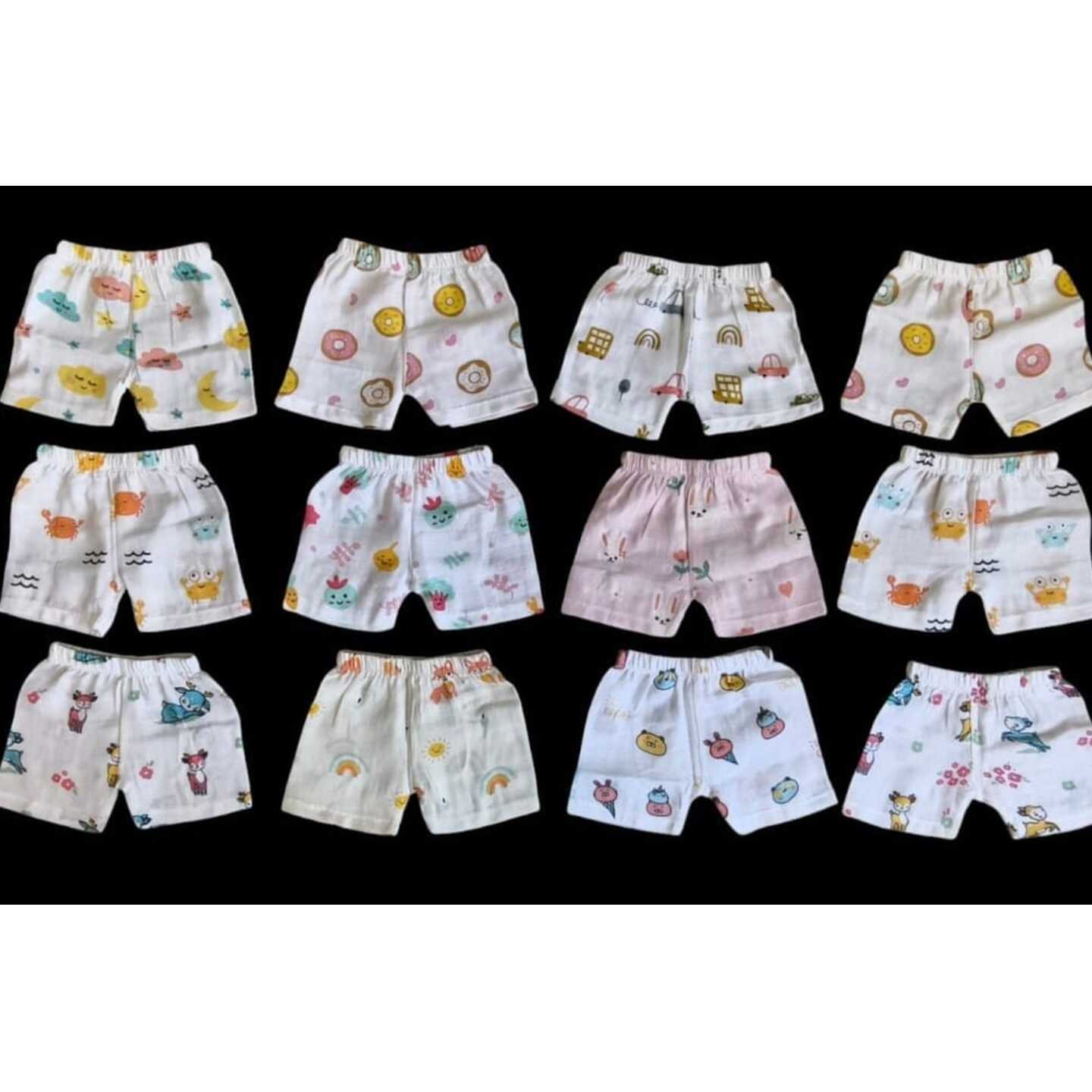 Precious One Muslin Cotton Shorts (Newborn upto 18 Months)