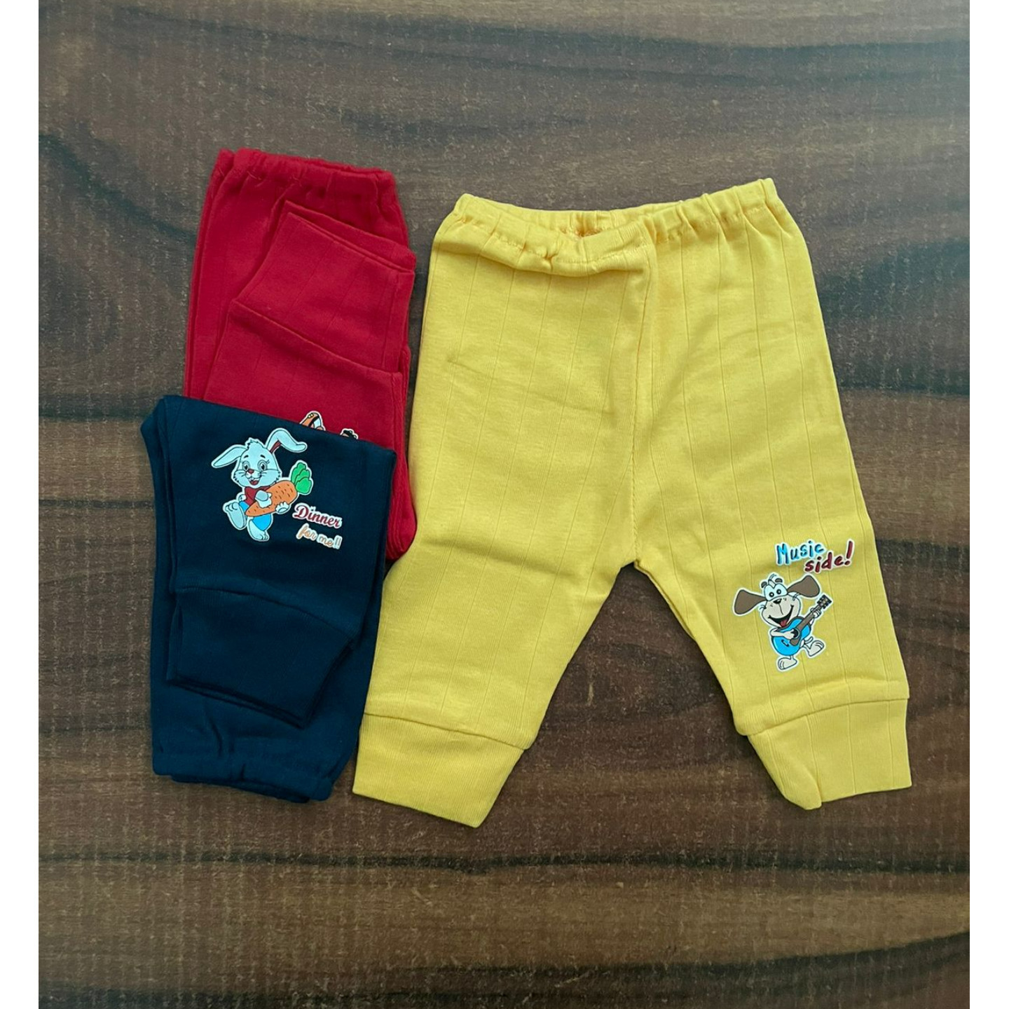 Cucumber Newborn Baby Full Sleeves Pajama Set (Pack of 3) Rs 250