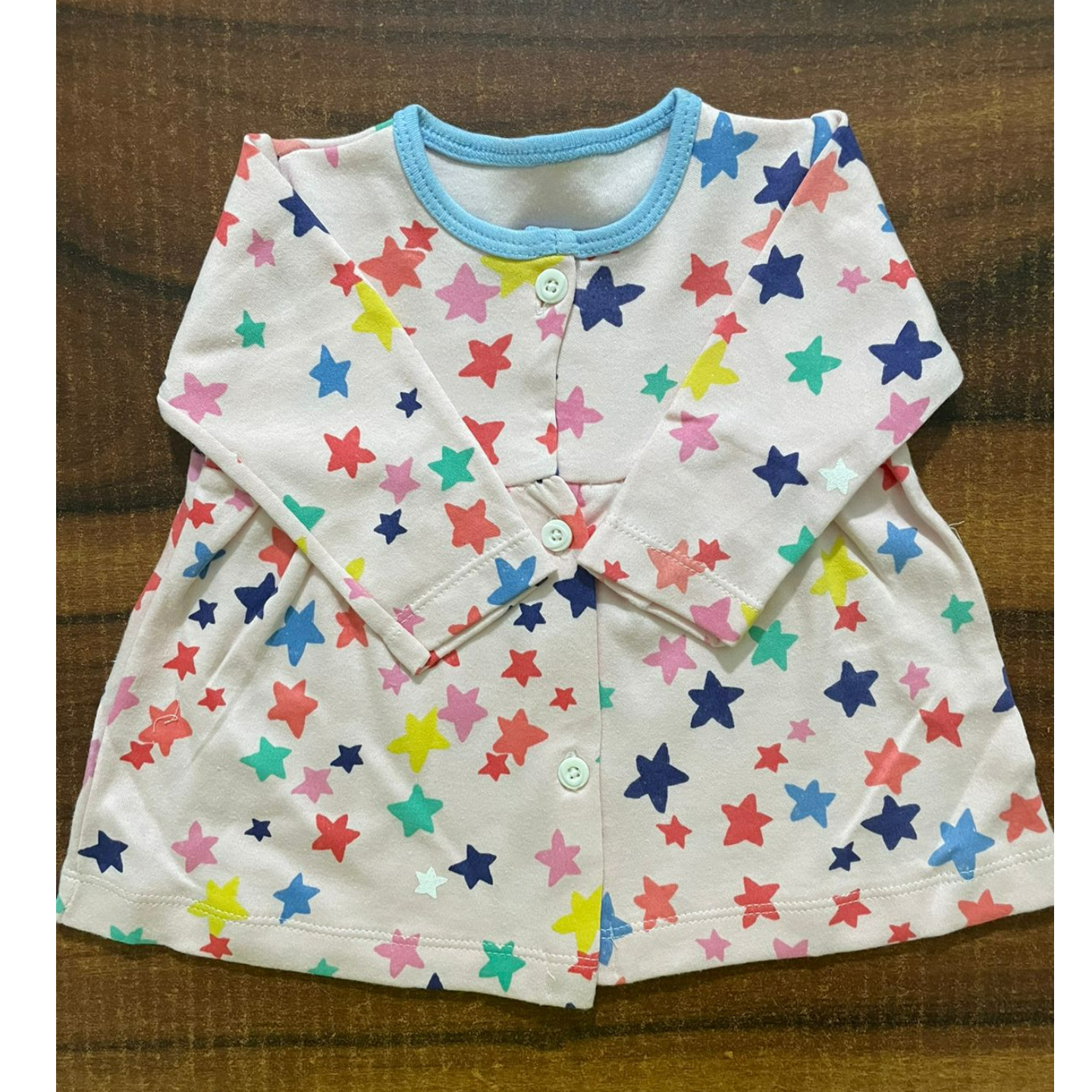 Precious One NewBorn Infant Kids BabyGirl Frock 3-6 Months Pink Stars