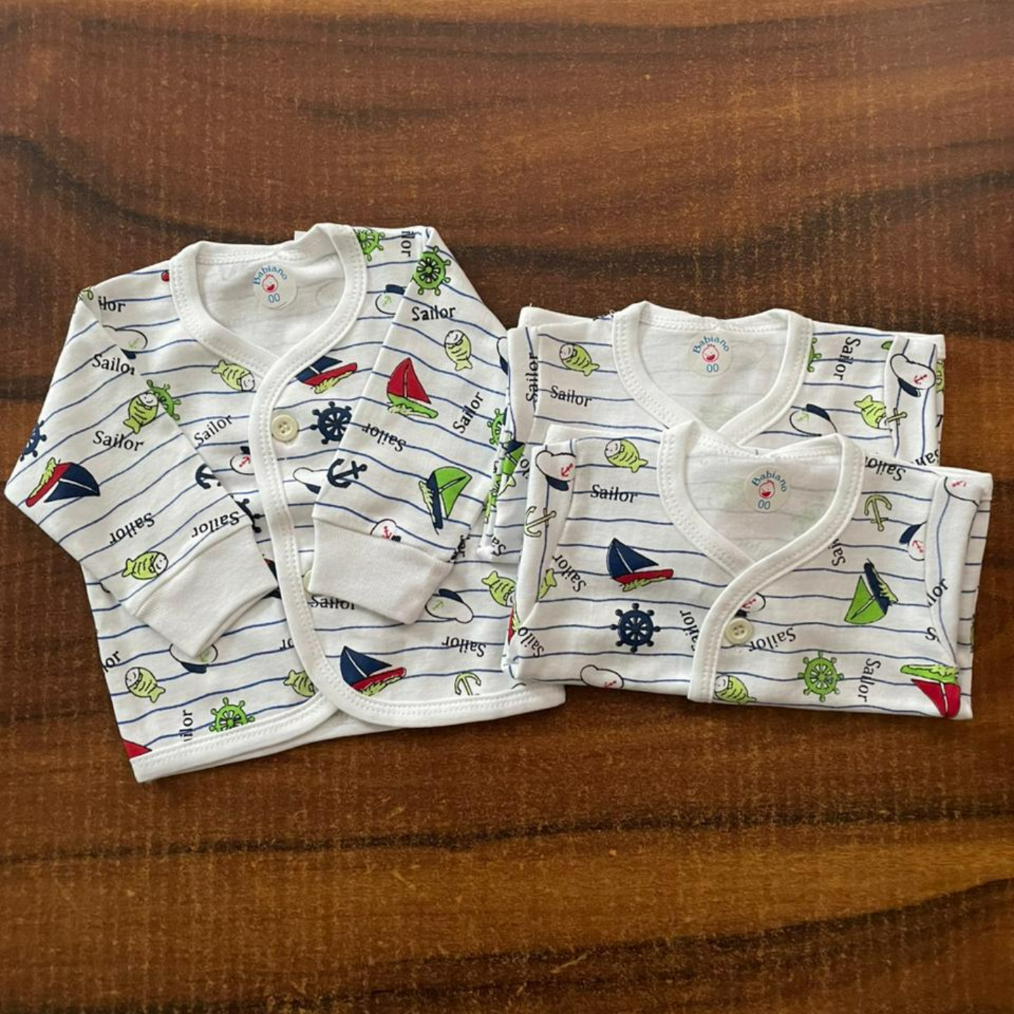 Babiano Full Sleeves Set Rs 460 Only (Pre Mature Size) Newborn Premie Pack of 3