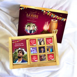 Lohri Gift Box, Personalized Assorted Chocolate (1 Bar + 9 Cubes)