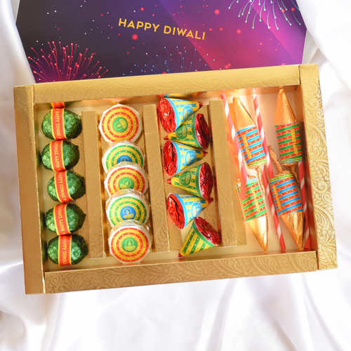 Diwali Phataka Gift Box, Persoanlized Assorted Chocolates