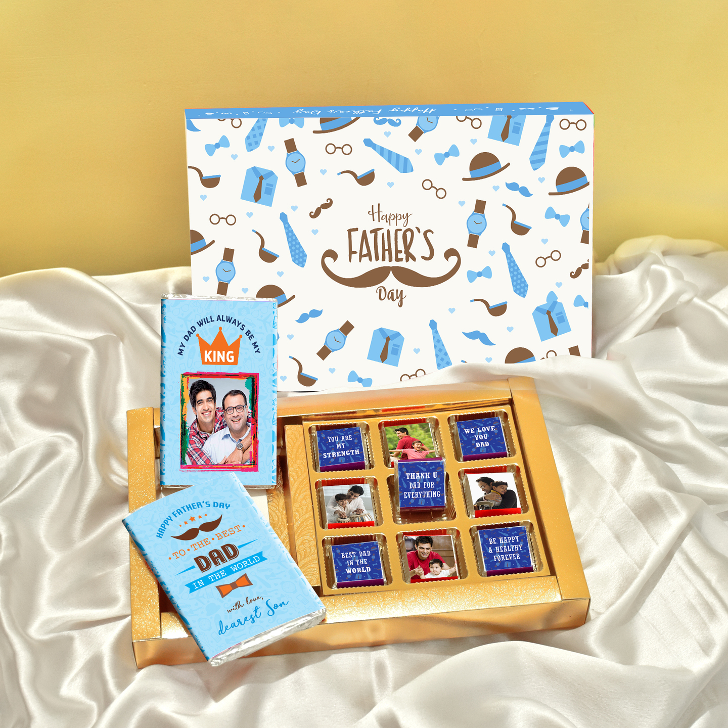 Fathers Day Gift, Personalized Chocolate Box