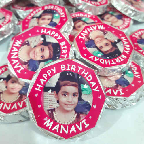 Birthday Return Gifts, Personalized Coin Chocolates - 30 pcs