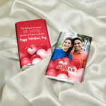 Valentines Day Gift Box, Personalized Assorted Chocolate 2 Bars + 9 Cubes