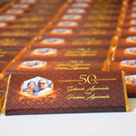 Wedding Anniversary Return Gifts, Personalize Chocolates -10 Bars