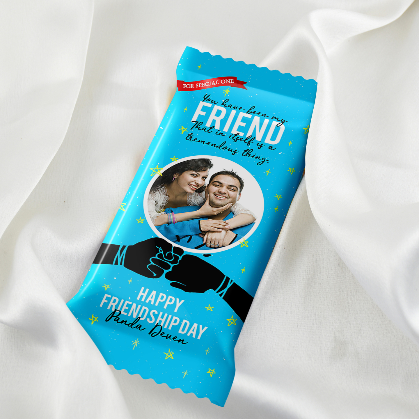 Friendship Day Gift, Personalize Chocolate Large Bar 100g