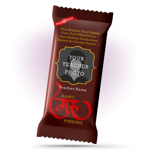 Guru Purnima Gift, Personalize Chocolate Large Bar 100g