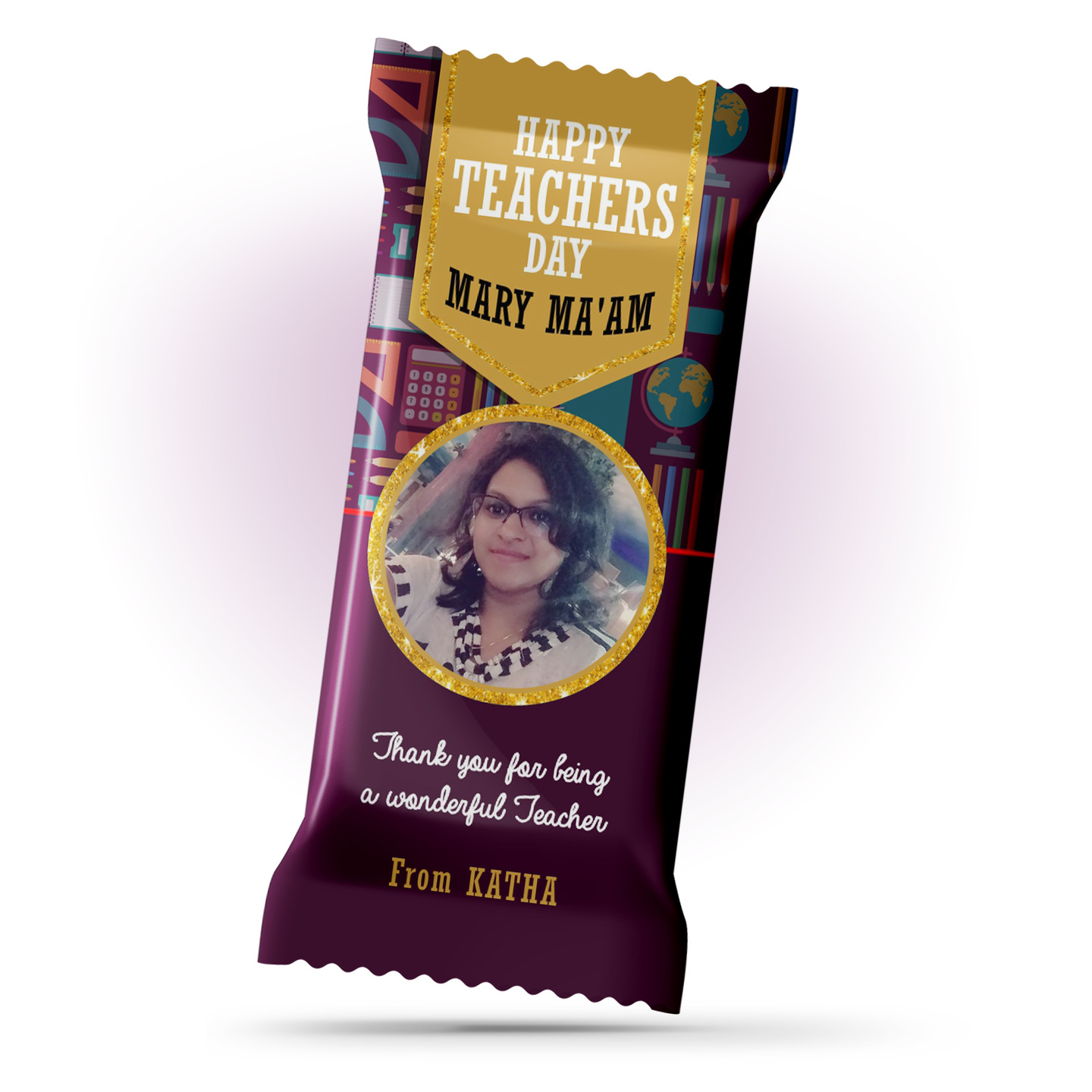 Teachers Day Gift, Personalize Chocolate Bar 100g