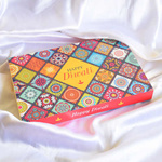 Diwali Gift Box, Persoanlized Assorted Chocolates 2 Diyas + 9 Cubes