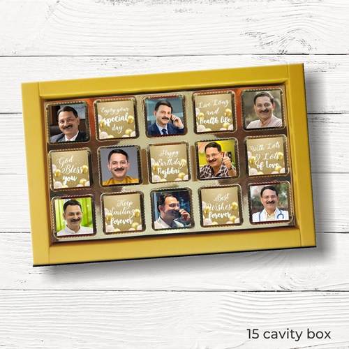 Birthday Gift, Personalized Chocolate Gold Box