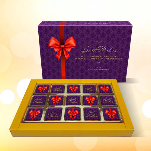 Best Wishes Personalized Gift Box, Assorted Chocolates