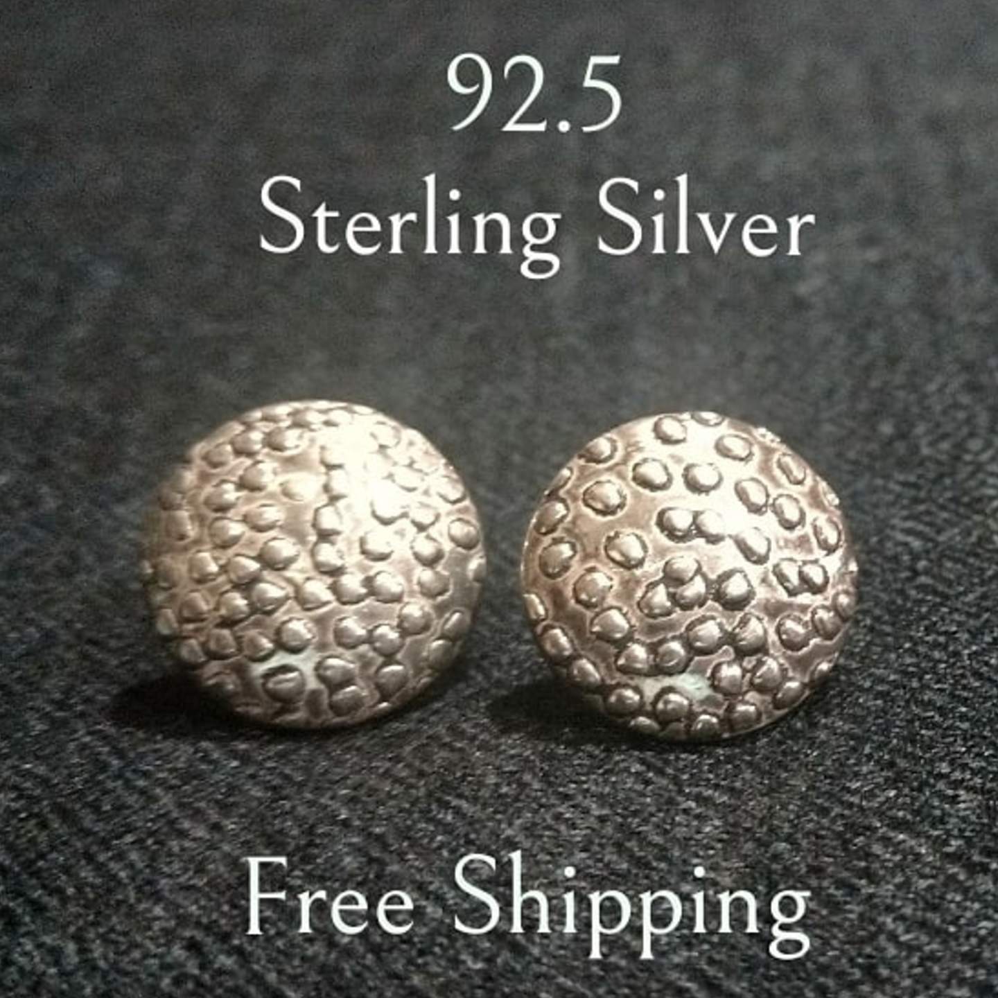 Handmade Sterling Silver studs 