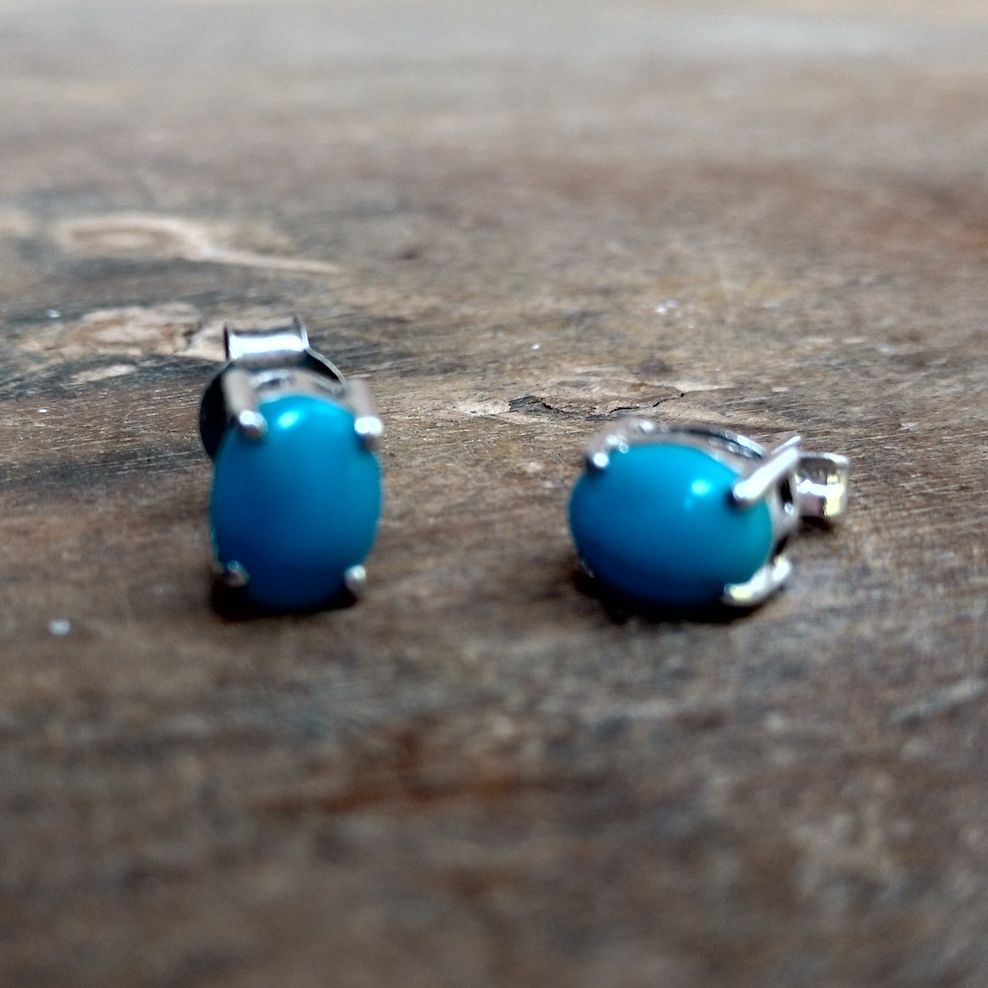 Turquoise Stud Earing Silver