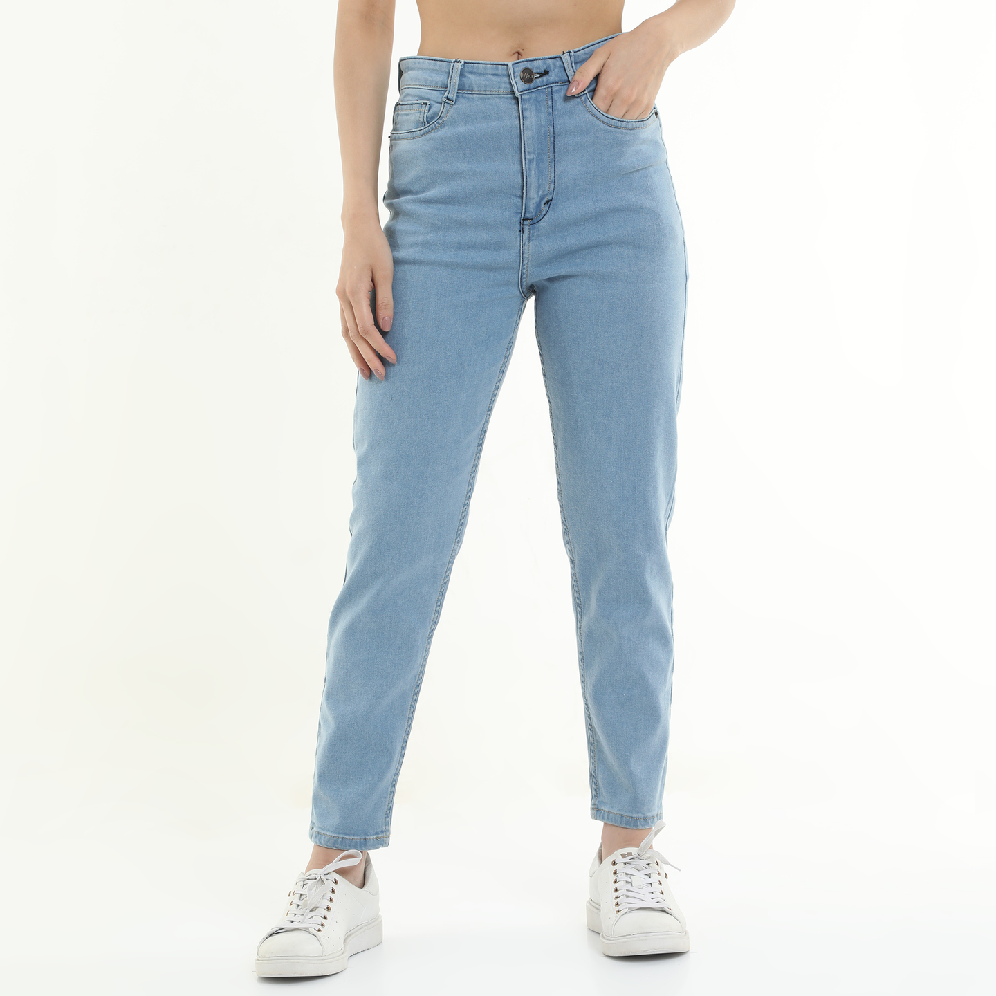 Mom High Ankle Jeans