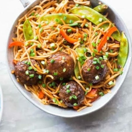 Veg Manchurian Noodles