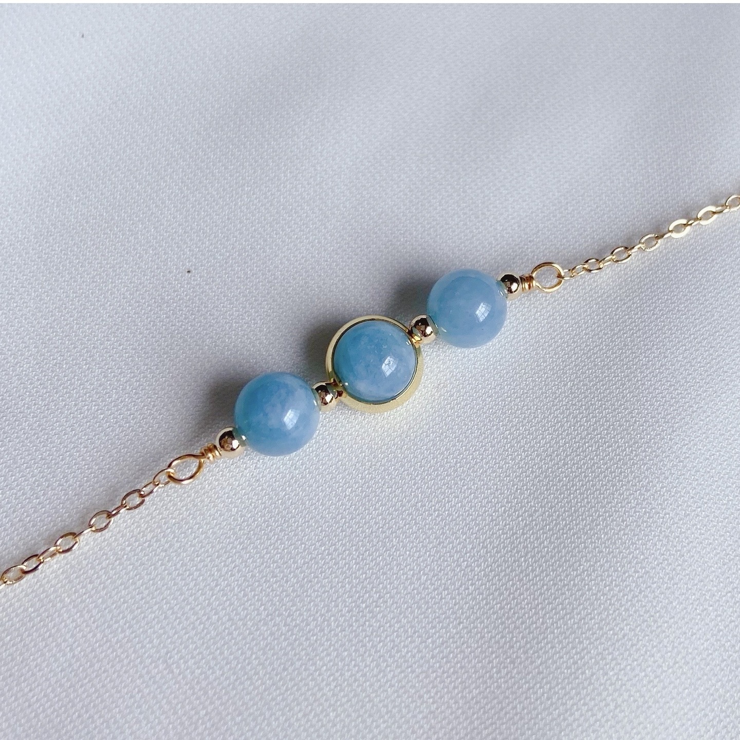 GOLD Triplets Aquamarine