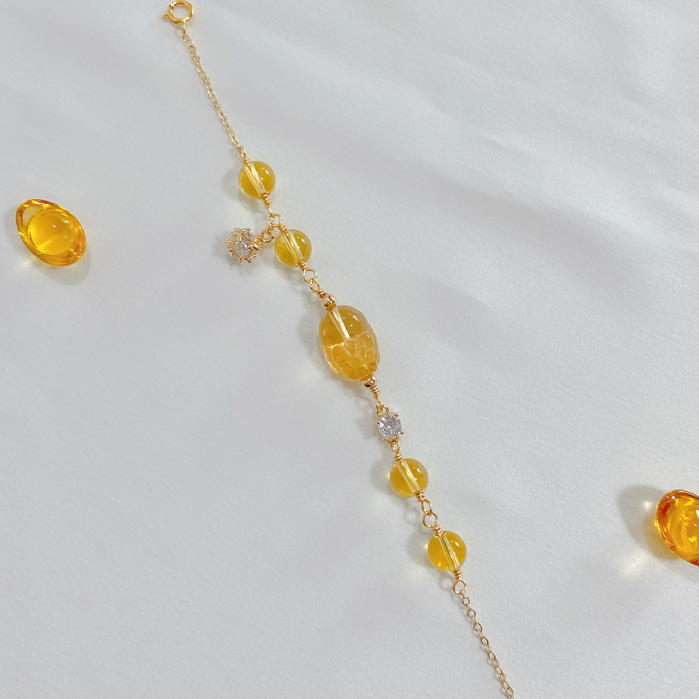 Quad Pixiu Citrine