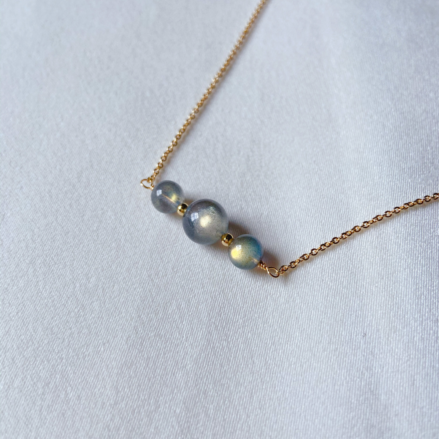 Triplets Necklace Labradorite