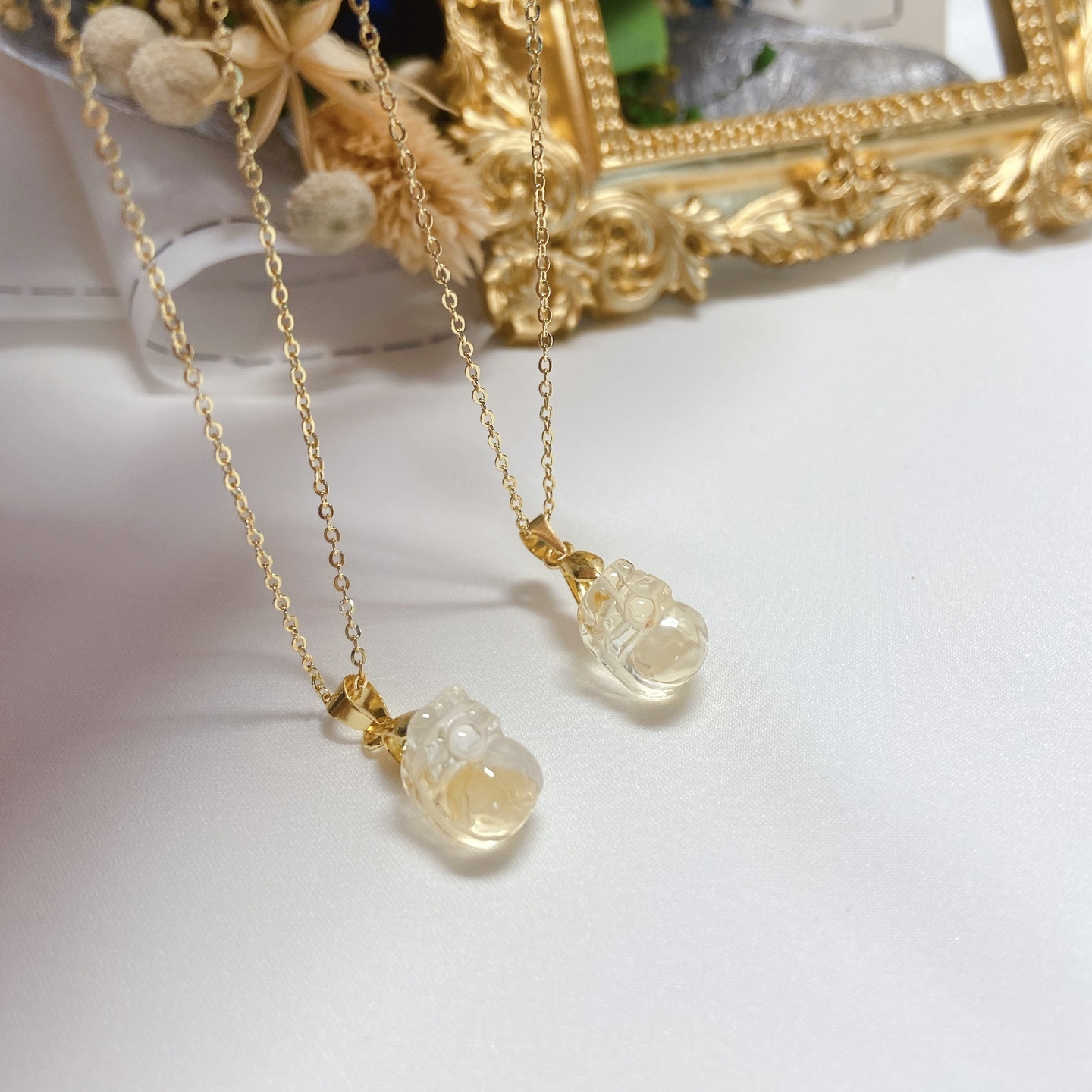 Pixiu Necklace Citrine