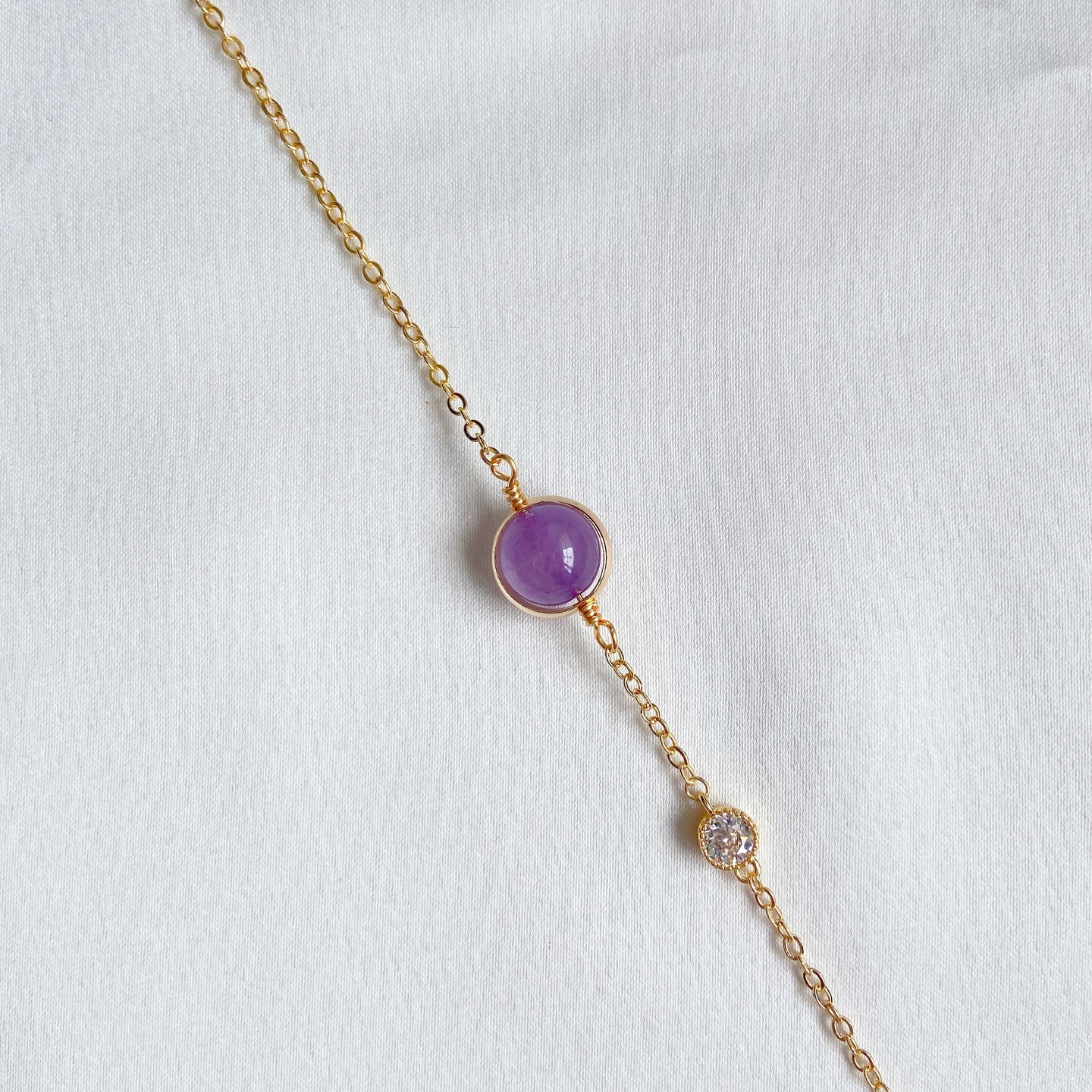 GOLD Single Amethyst
