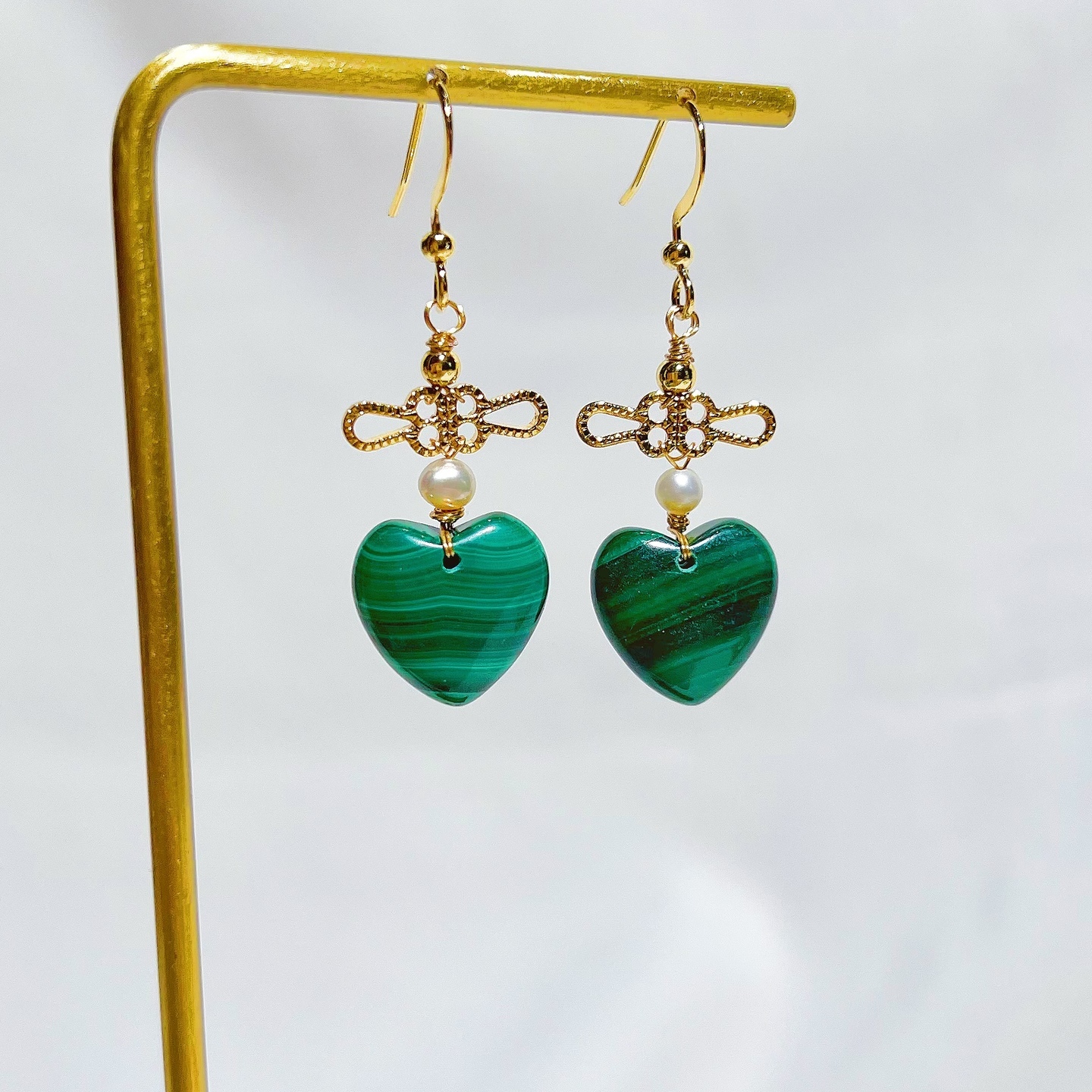 Malachite Earrings