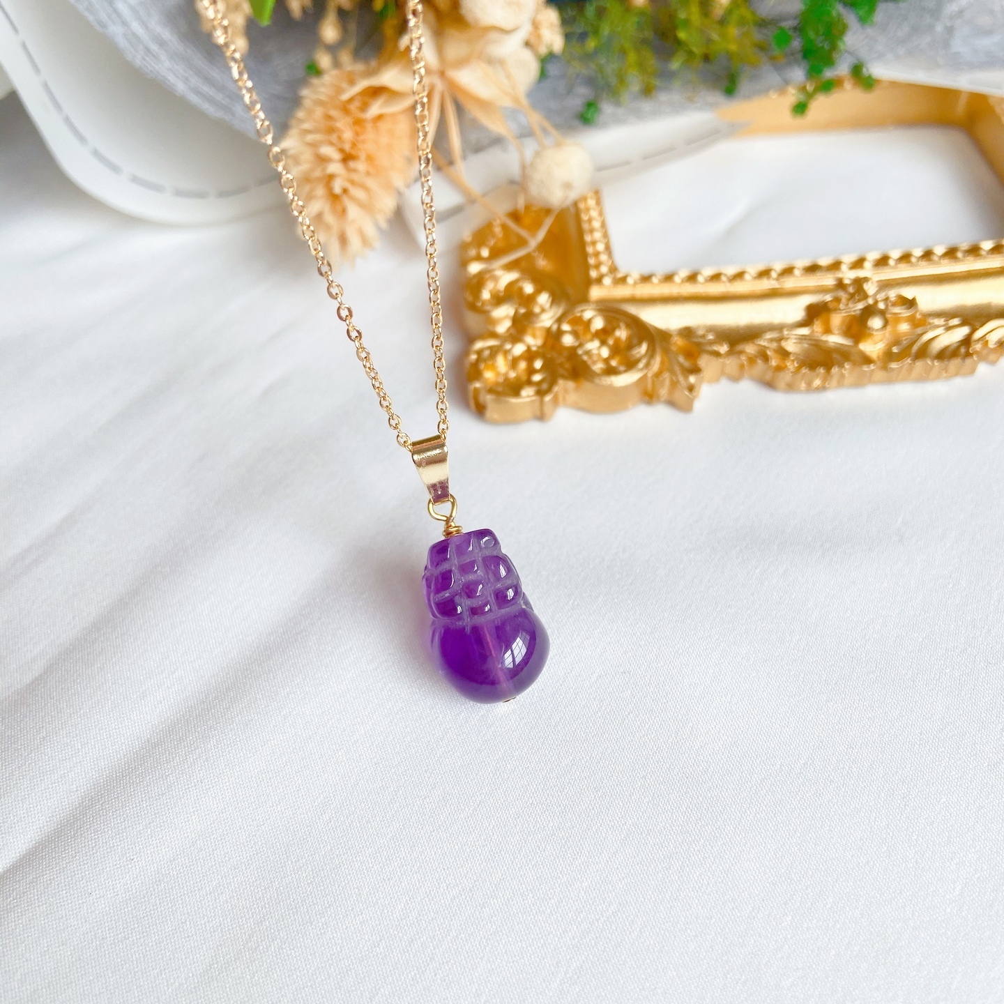 Pixiu Necklace Amethyst