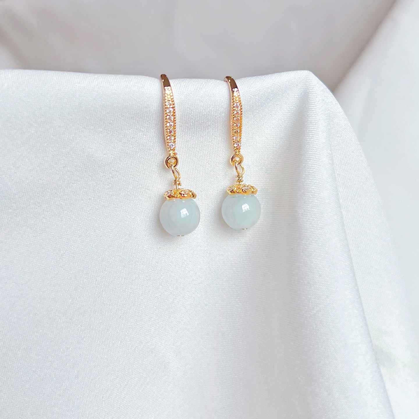 Oriental Jade Earrings