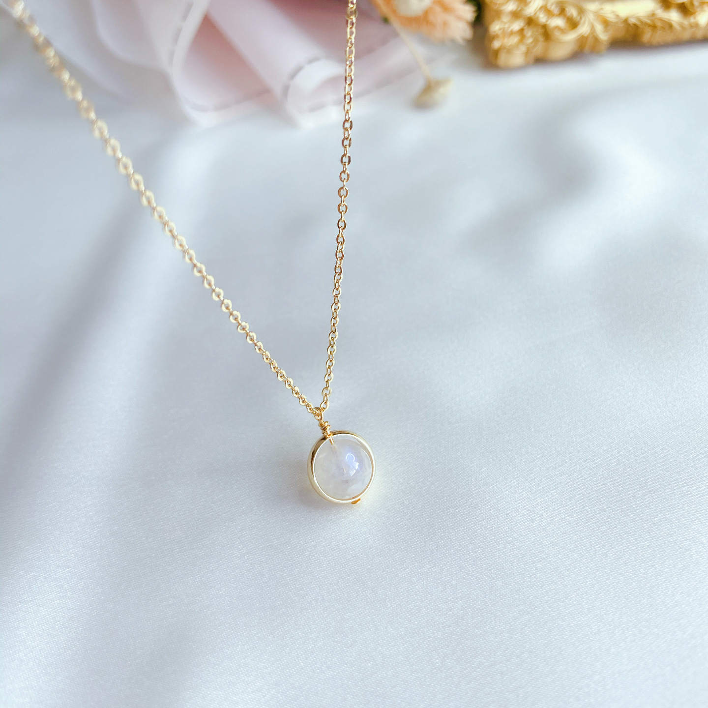 Single Necklace Moonstone