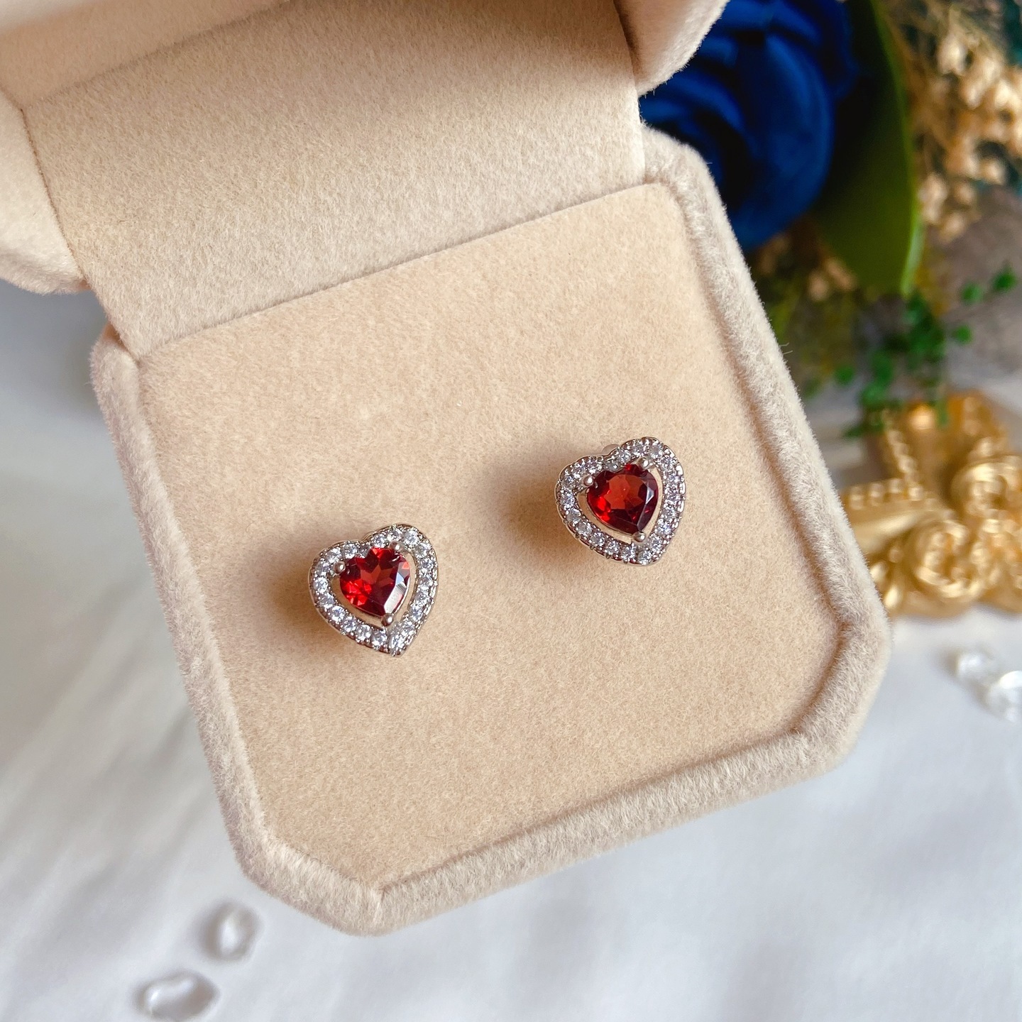 Heart Halo Earrings