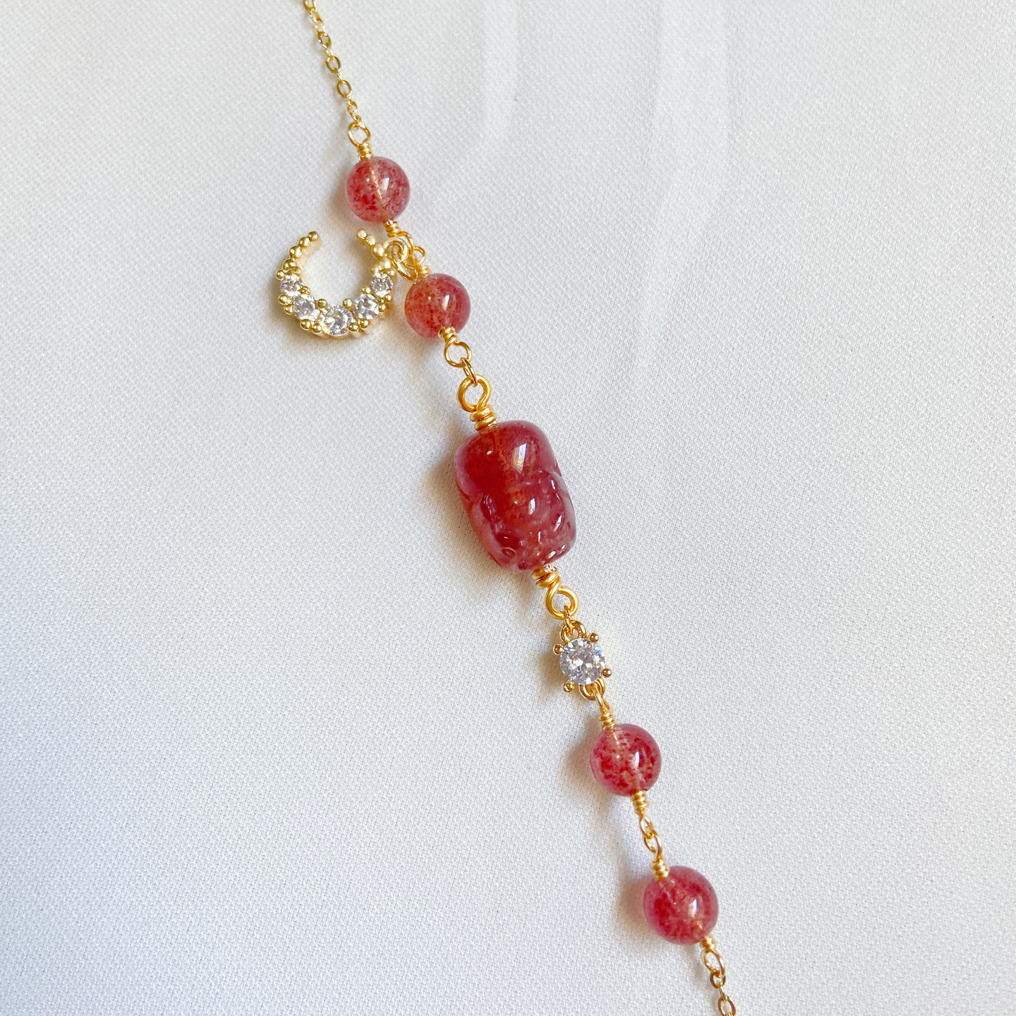 Quad Pixiu Strawberry Quartz