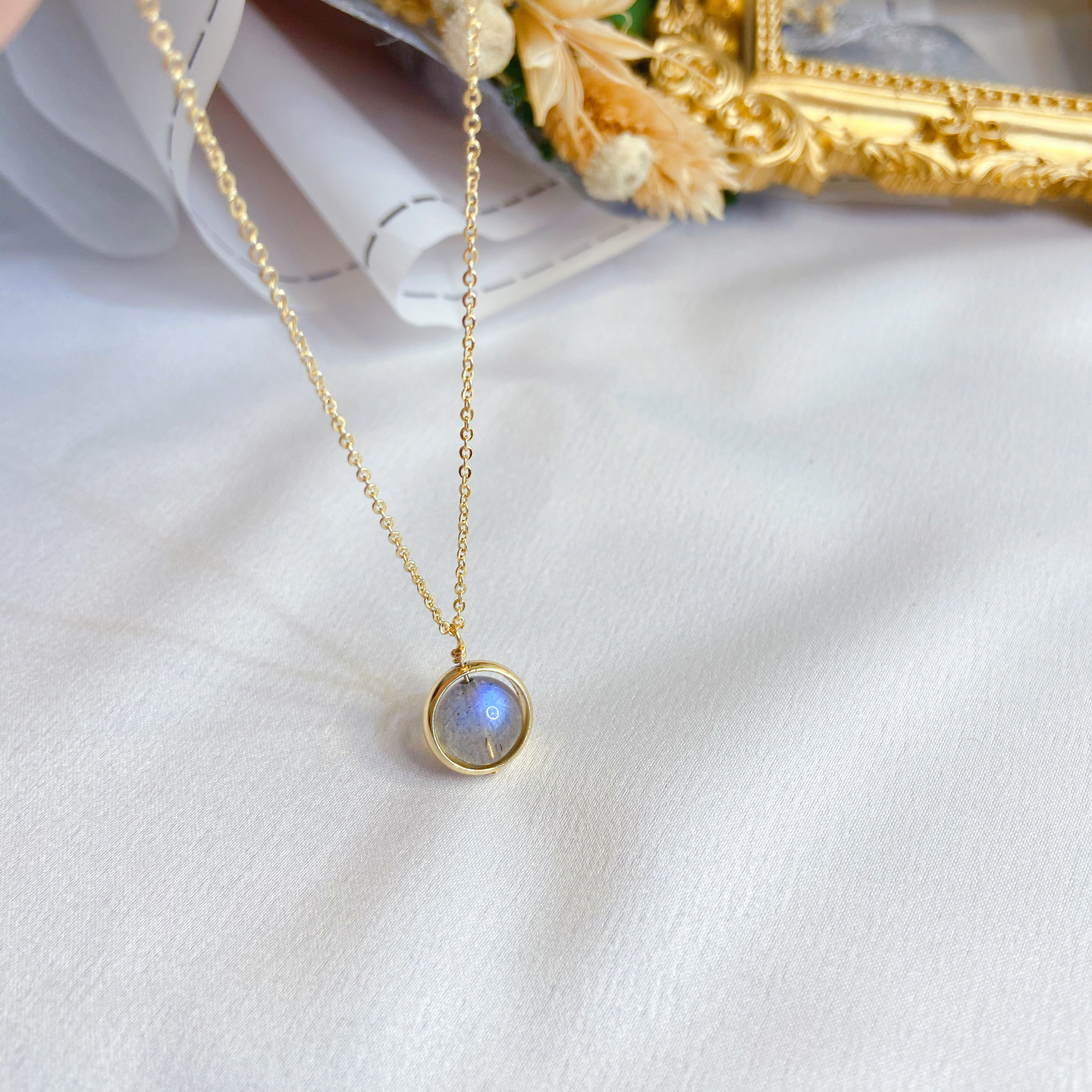 Single Necklace Labradorite