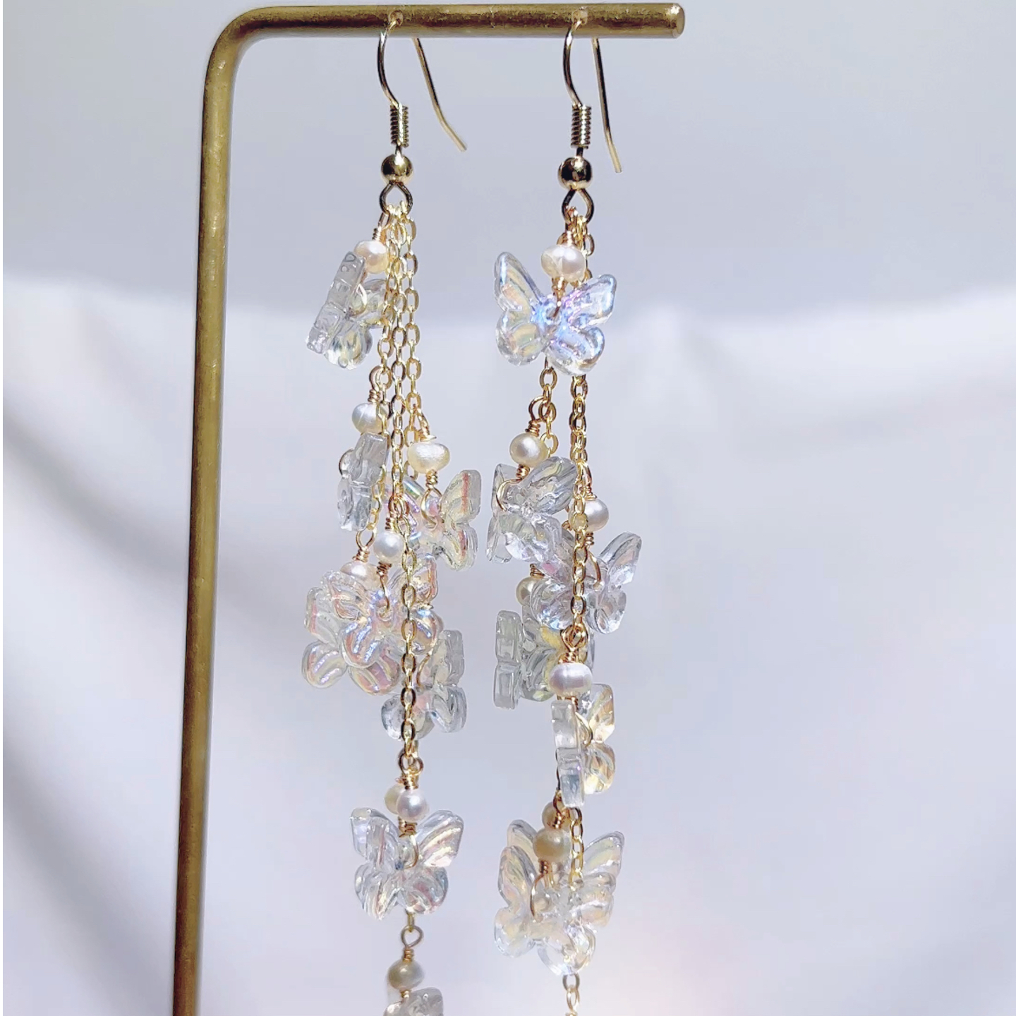 Iridescent Butterflies Earrings