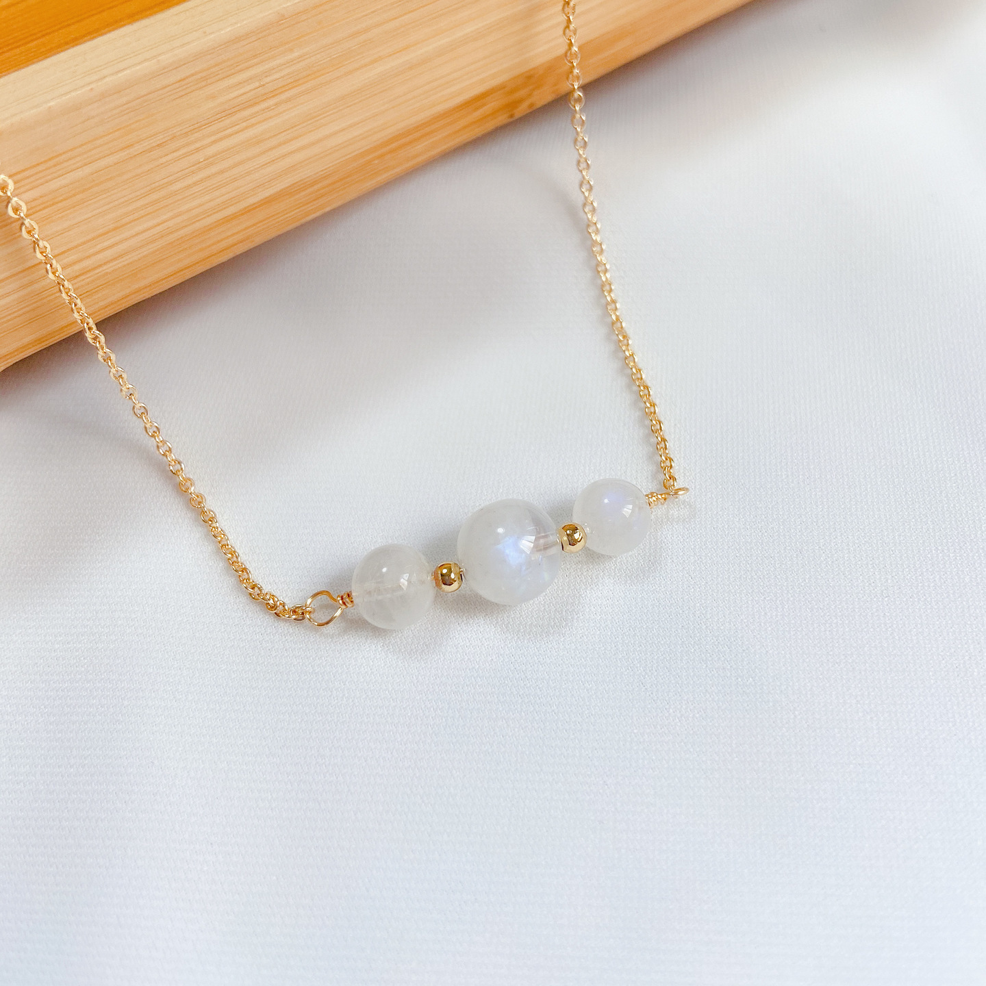 Triplets Necklace Moonstone