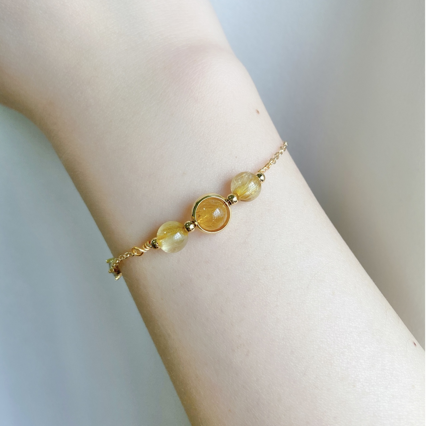 GOLD Triplets Golden Rutilated Quartz