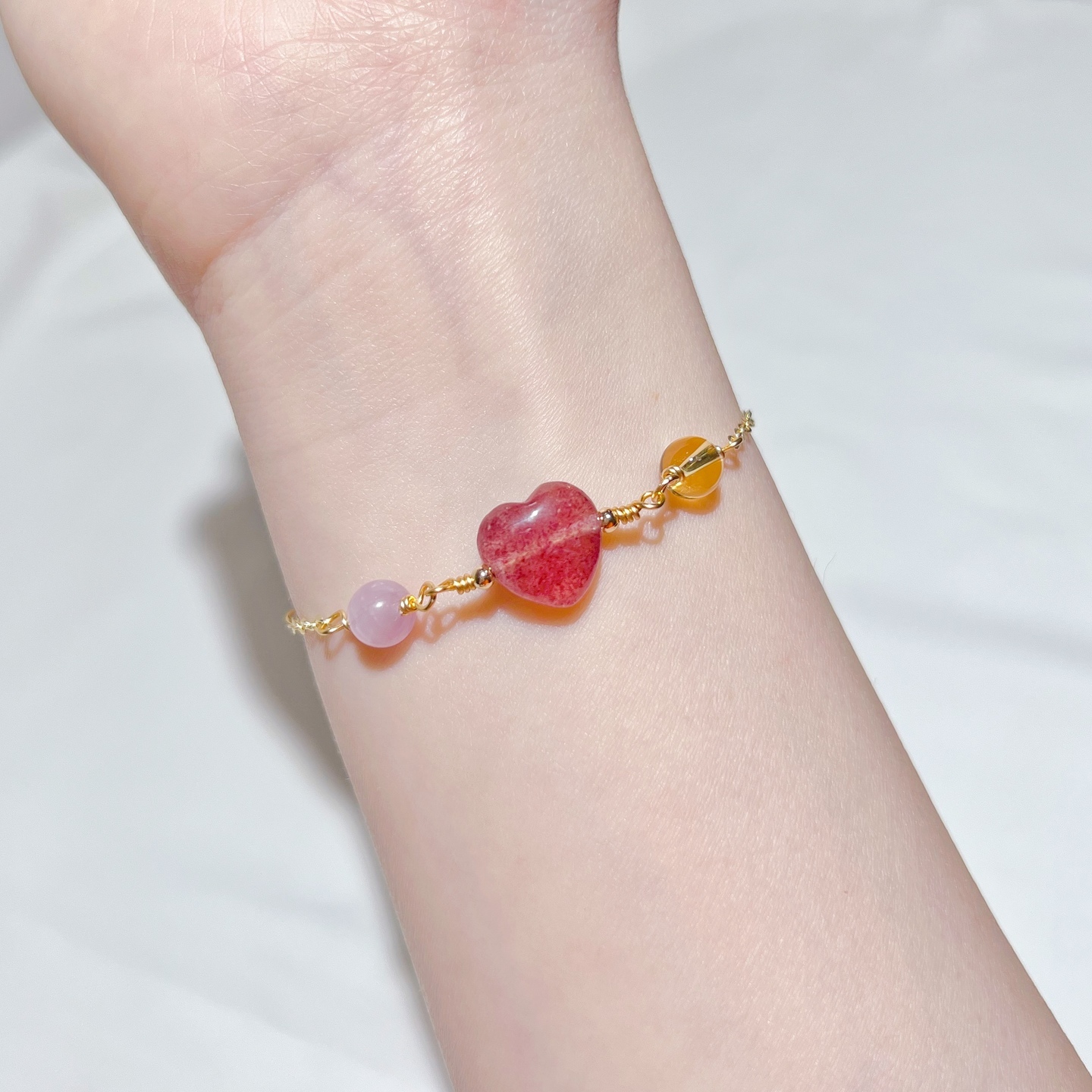 Heart + 2 beads