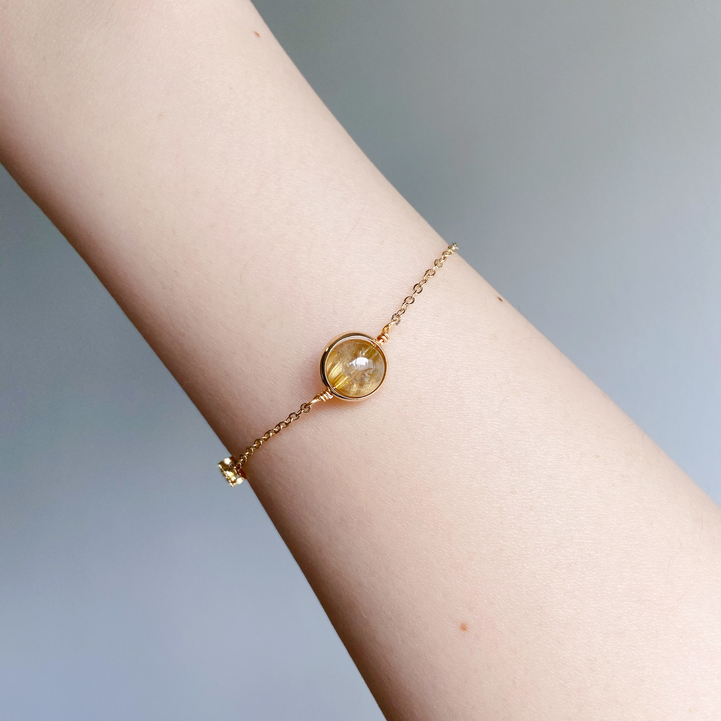 GOLD Single Golden Rutilated