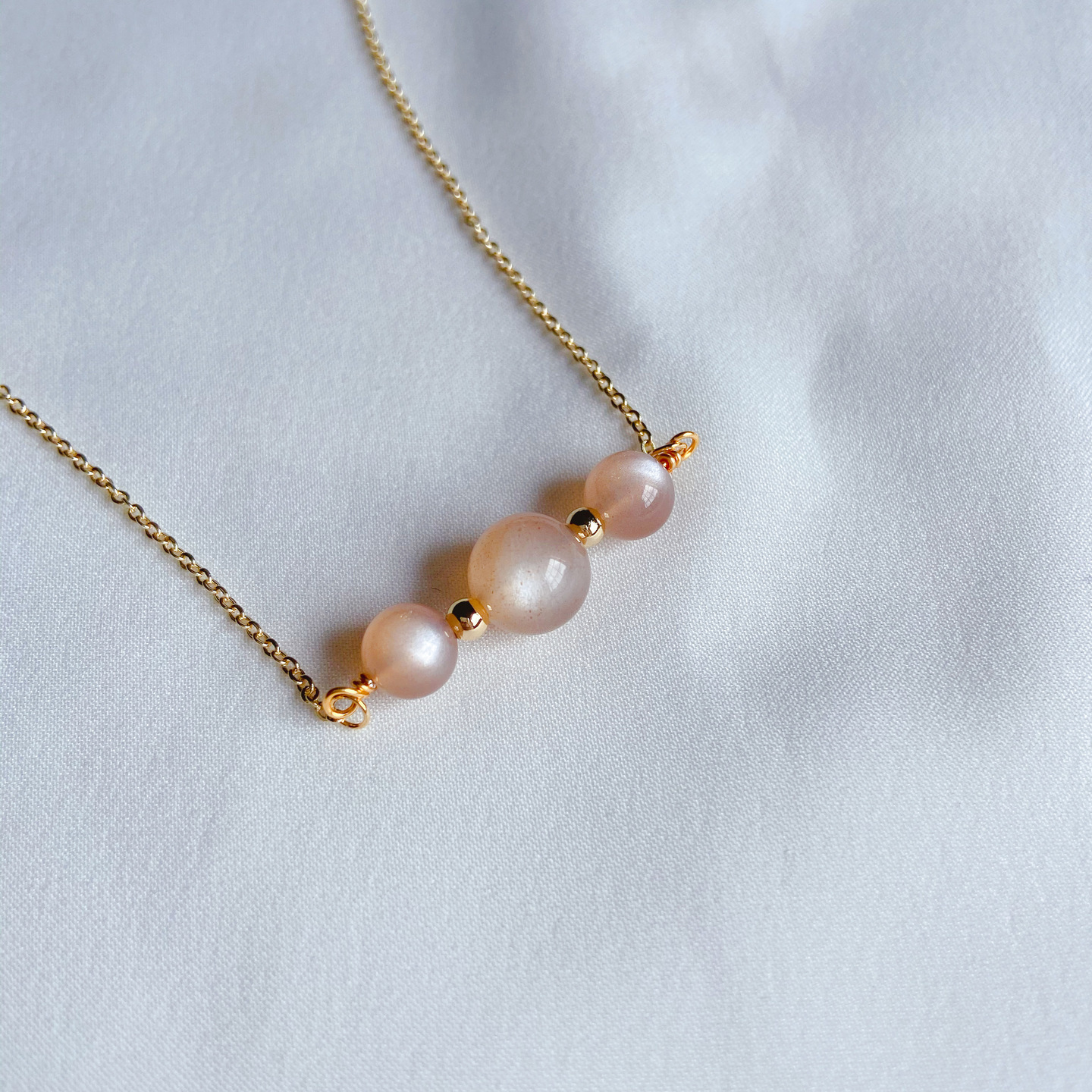 Triplets Necklace Sunstone
