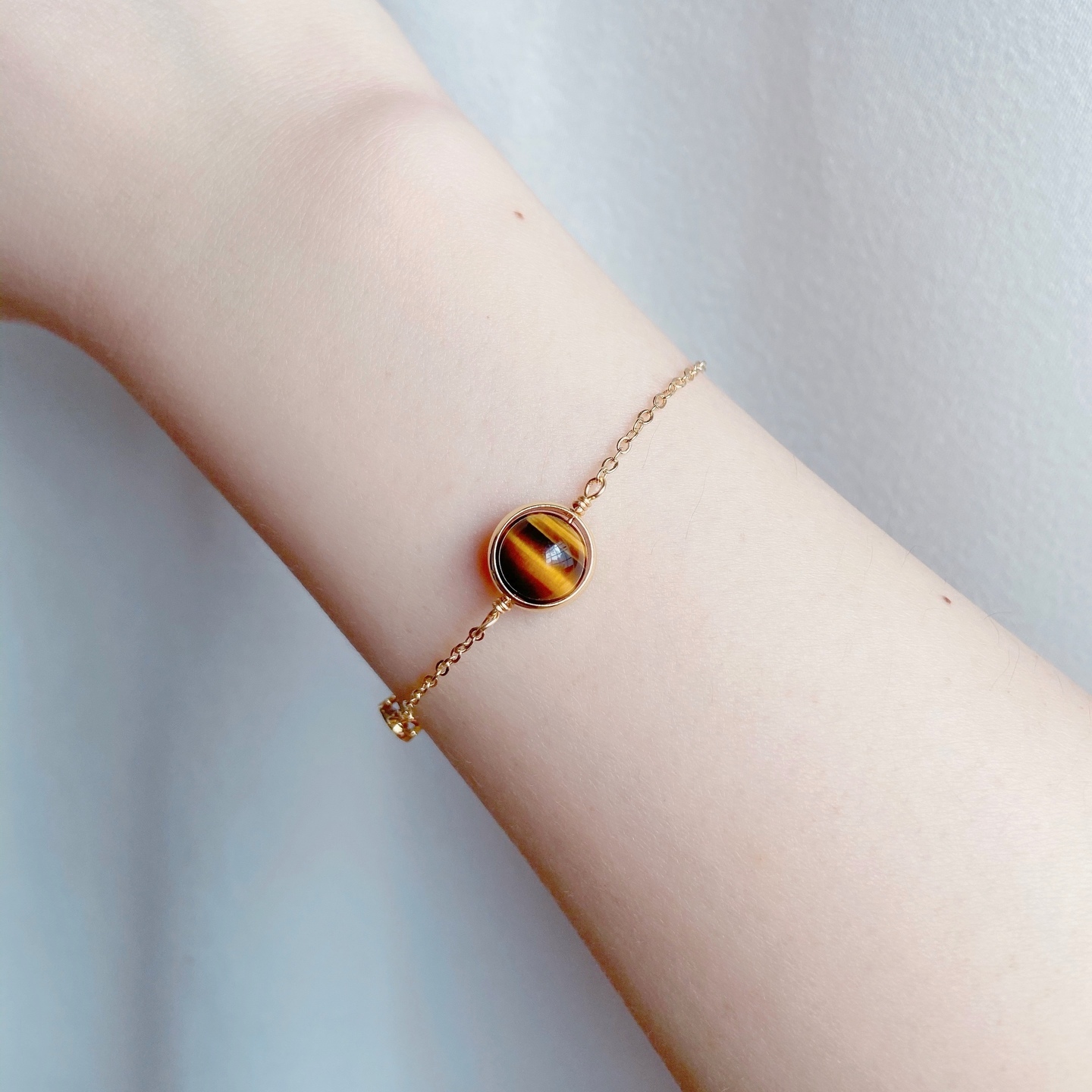 GOLD Single Tigers Eye